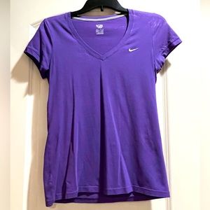 Nike Purple V Neck T-shirt